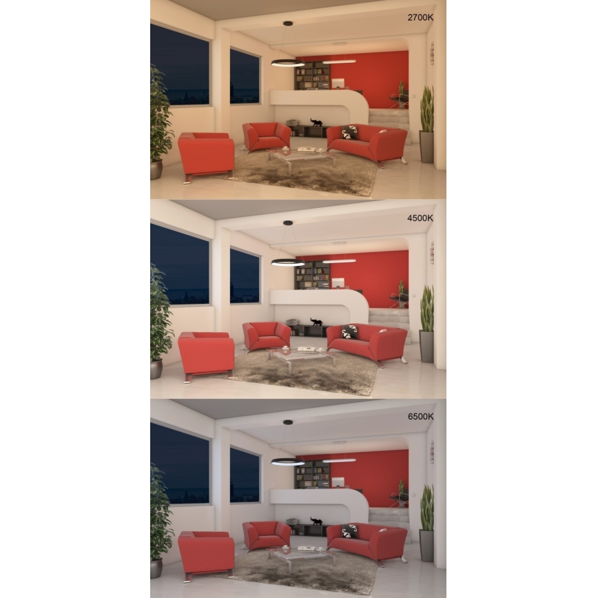 Immax NEO 07079L - Ρυθμιζόμενο LED φωτιστικό οροφής με καλώδιο LIMITADO LED/39W/230V 60 cm Tuya + τηλεχειριστήριο