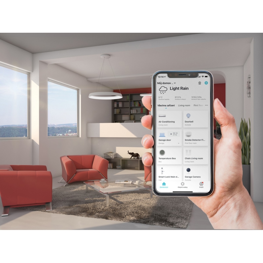 Immax NEO 07080L - Ρυθμιζόμενο LED φωτιστικό οροφής με καλώδιο LIMITADO LED/39W/230V 60 εκ. Tuya + τηλεχειριστήριο