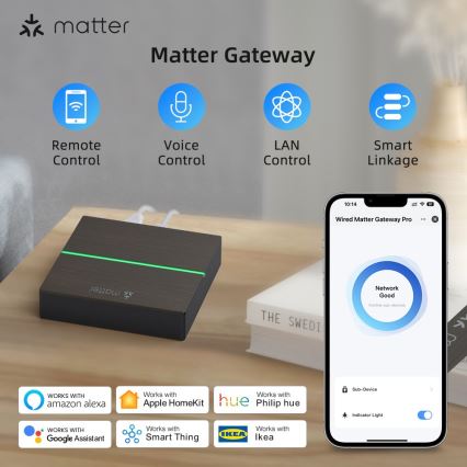 Immax NEO 07117-5 - Έξυπνη γέφυρα MATTER Zigbee 3.0 230V Tuya Wi-Fi