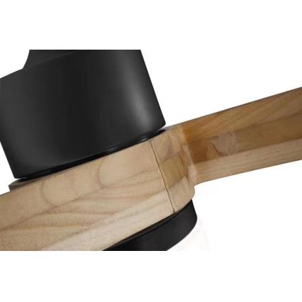 Immax NEO 07136-B - Ανεμιστήρας οροφής LED SOFISTICADO LED/18W/230V δρυς Wi-Fi Tuya + τηλεχειριστήριο