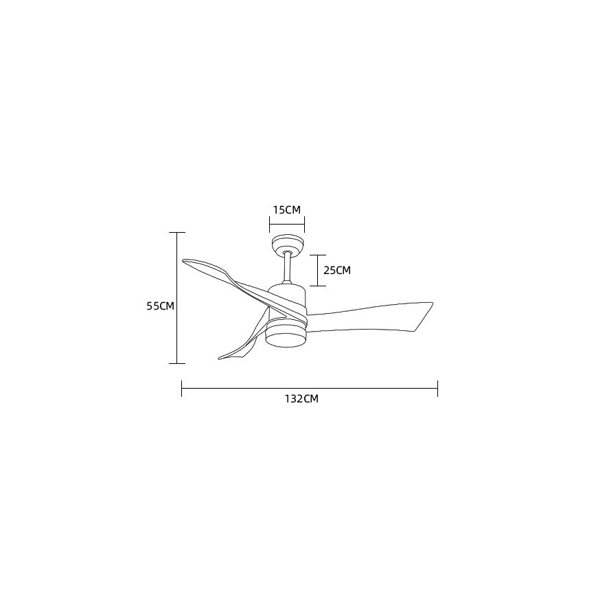 Immax NEO 07136-B - Ανεμιστήρας οροφής LED Dimmable SOFISTICADO LED/18W/230V βελανιδιά Wi-Fi Tuya + τηλεχειριστήριο