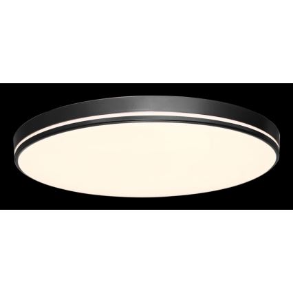 Immax NEO 07148-B40  - LED  Φωτιστικό οροφής NEO LITE AREAS LED/24W/230V με δυνατότητα αυξομείωσης φωτισμού  Tuya Wi-Fi μαύρο + τηλεχειριστήριο