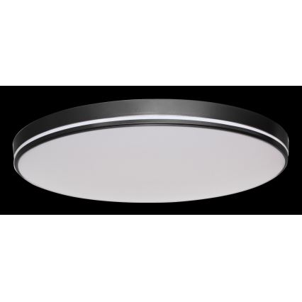 Immax NEO 07148-B40  - LED  Φωτιστικό οροφής NEO LITE AREAS LED/24W/230V με δυνατότητα αυξομείωσης φωτισμού  Tuya Wi-Fi μαύρο + τηλεχειριστήριο