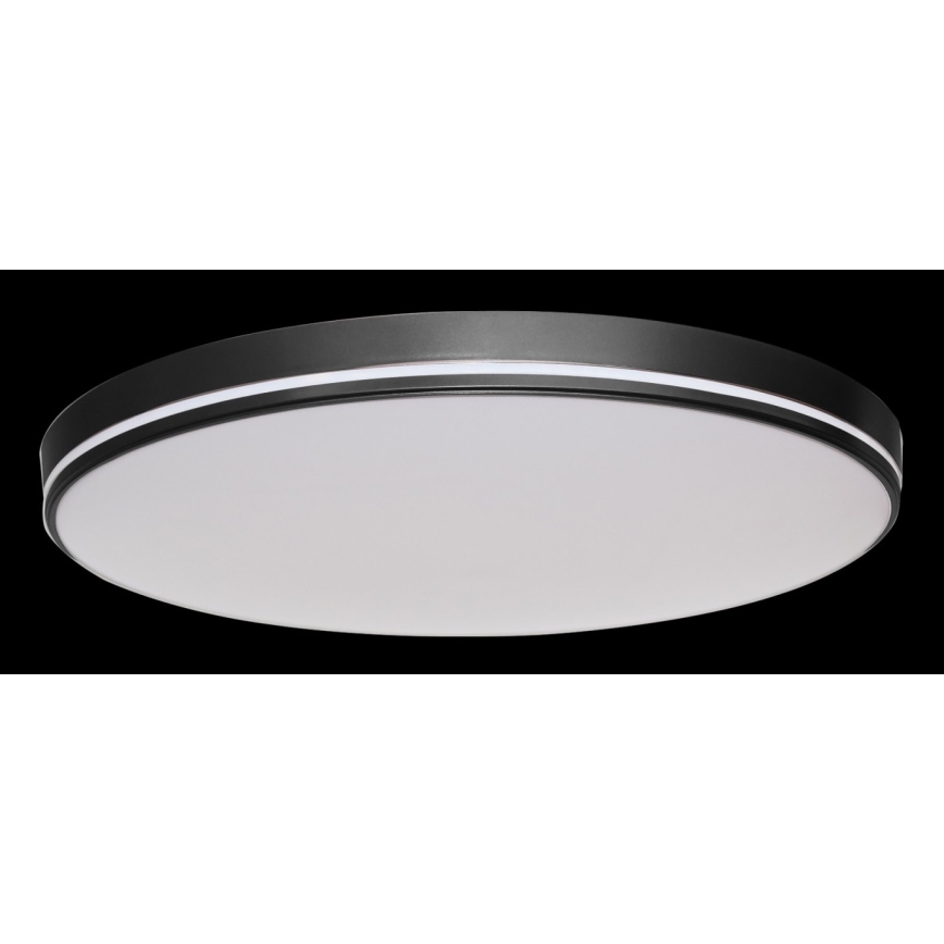 Immax NEO 07148-B40  - LED  Φωτιστικό οροφής NEO LITE AREAS LED/24W/230V με δυνατότητα αυξομείωσης φωτισμού  Tuya Wi-Fi μαύρο + τηλεχειριστήριο