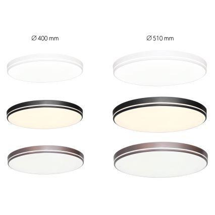 Immax NEO 07148-B51 - LED Dimmable φωτιστικό οροφής NEO LITE AREAS LED/48W/230V Tuya Wi-Fi μαύρο + τηλεχειριστήριο