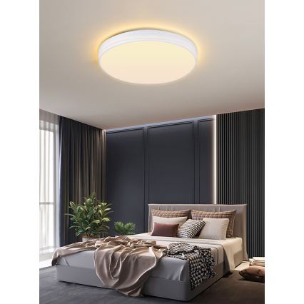 Immax NEO 07149-W40 - LED Dimmable φωτιστικό οροφής NEO LITE AREAS LED/24W/230V Tuya Wi-Fi λευκό + τηλεχειριστήριο