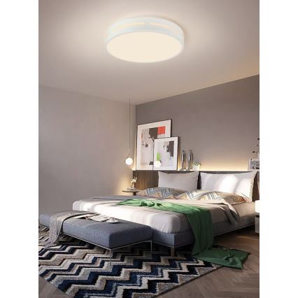 Immax NEO 07153-W30 - LED Dimmable φωτιστικό οροφής NEO LITE PERFECTO LED/24W/230V Wi-Fi Tuya λευκό + τηλεχειριστήριο