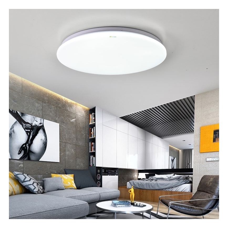 Immax NEO 07156-38 - Φωτιστικό οροφής LED Dimmable ANCORA LED/24W/230V 2700-6500K Wi-Fi +τηλεκοντρόλ Tuya