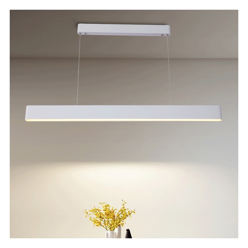 Immax NEO 07157-W120X - LED RGB+CCT Κρεμαστό φωτιστικό οροφής ράγα ντιμαριζόμενο MILANO LED/40W/230V Tuya λευκό