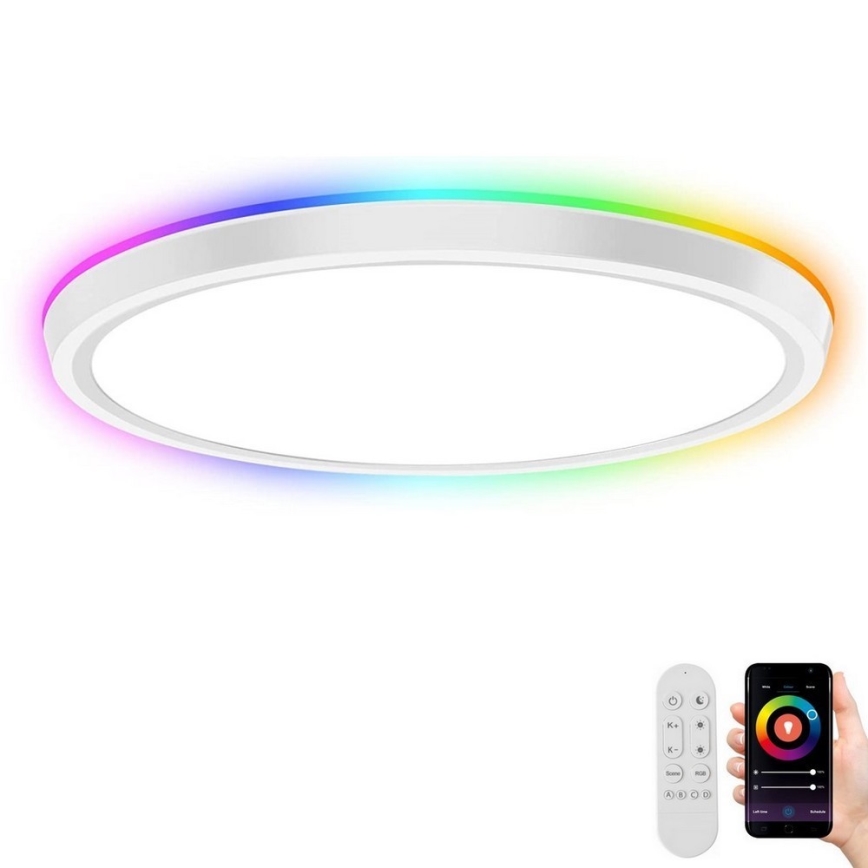 Immax NEO 07164-40 - Ρυθμιζόμενο φωτιστικό οροφής LED RGB+CCT NEO LITE TUDO LED/50W/230V Wi-Fi Tuya + τηλεχειριστήριο