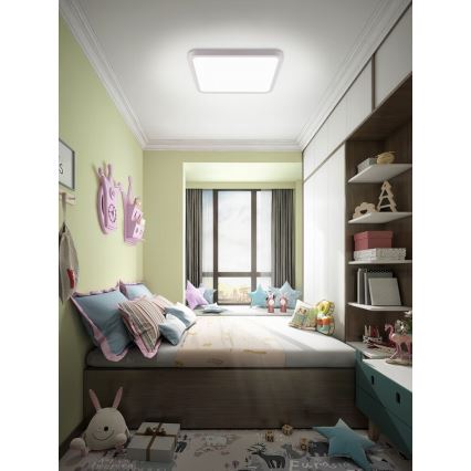 Immax NEO 07168-W40 - LED RGB+CCT Φωτιστικό οροφής dimming NEO LITE TUDO LED/50W/230V Wi-Fi Tuya λευκό + τηλεχειριστήριο