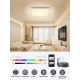 Immax NEO 07168-W40 - LED RGB+CCT Φωτιστικό οροφής dimming NEO LITE TUDO LED/50W/230V Wi-Fi Tuya λευκό + τηλεχειριστήριο
