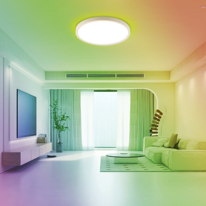 Immax NEO 07169-W60 - LED RGB+CCT Φωτιστικό οροφής dimming NEO LITE TUDO 65W/230V 2700-6500K Wi-Fi Tuya + τηλεχειριστήριο λευκό
