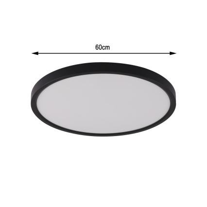 Immax NEO 07170-B60 - LED RGB+CCT Φωτιστικό οροφής dimming NEO LITE TUDO LED/65W/230V 2700-6500K Wi-Fi Tuya μαύρο + τηλεχειριστήριο