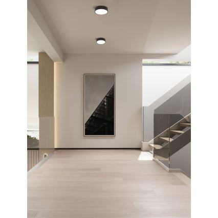 Immax NEO 07200L - LED Dimmable φωτιστικό οροφής RONDATE LED/18W/230V 3000-6000K διάμετρος 25 cm μαύρο Tuya + τηλεχειριστήριο