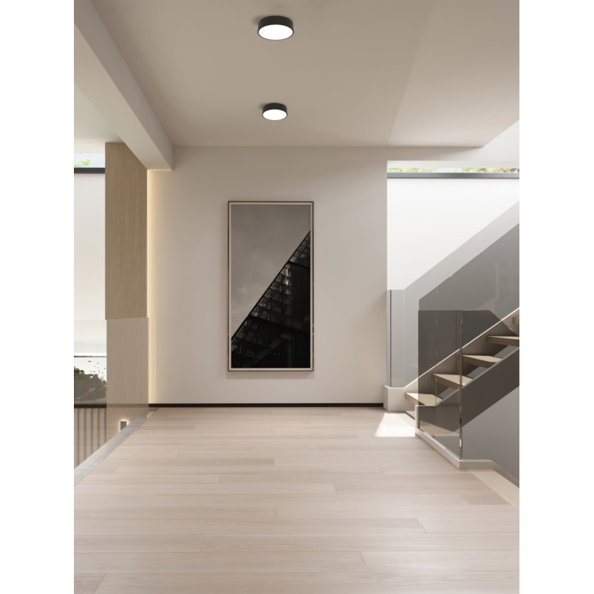 Immax NEO 07200L - LED Dimmable φωτιστικό οροφής RONDATE LED/18W/230V 3000-6000K διάμετρος 25 cm μαύρο Tuya + τηλεχειριστήριο