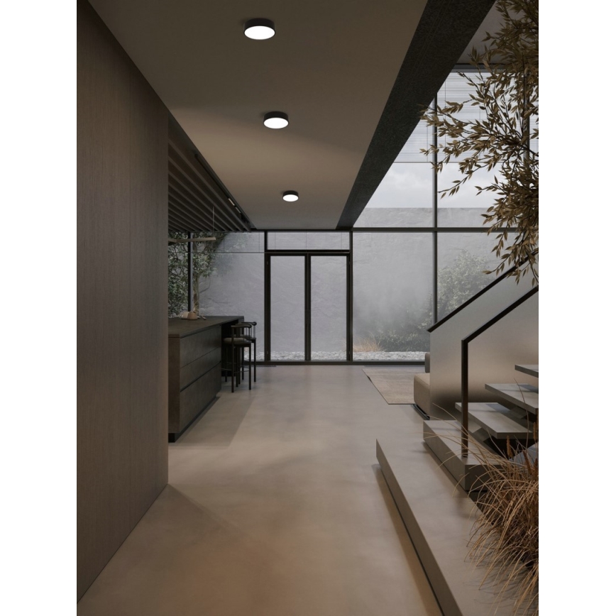 Immax NEO 07200L - LED Dimmable φωτιστικό οροφής RONDATE LED/18W/230V 3000-6000K διάμετρος 25 cm μαύρο Tuya + τηλεχειριστήριο