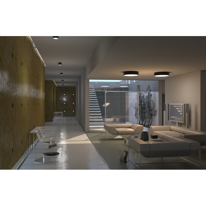 Immax NEO 07200L - LED Dimmable φωτιστικό οροφής RONDATE LED/18W/230V 3000-6000K διάμετρος 25 cm μαύρο Tuya + τηλεχειριστήριο
