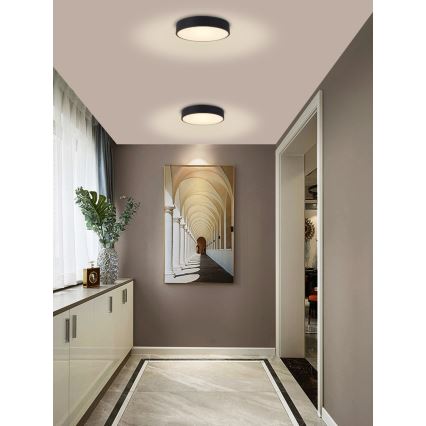 Immax NEO 07201L - LED Dimmable φωτιστικό οροφής RONDATE LED/28W/230V μαύρο Tuya + τηλεχειριστήριο