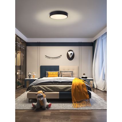 Immax NEO 07201L - LED Dimmable φωτιστικό οροφής RONDATE LED/28W/230V μαύρο Tuya + τηλεχειριστήριο