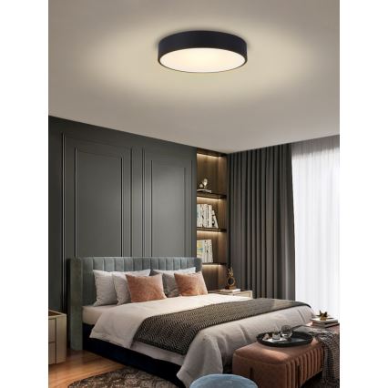 Immax NEO 07202L - LED Dimmable φωτιστικό οροφής RONDATE LED/53W/230V μαύρο Tuya + τηλεχειριστήριο