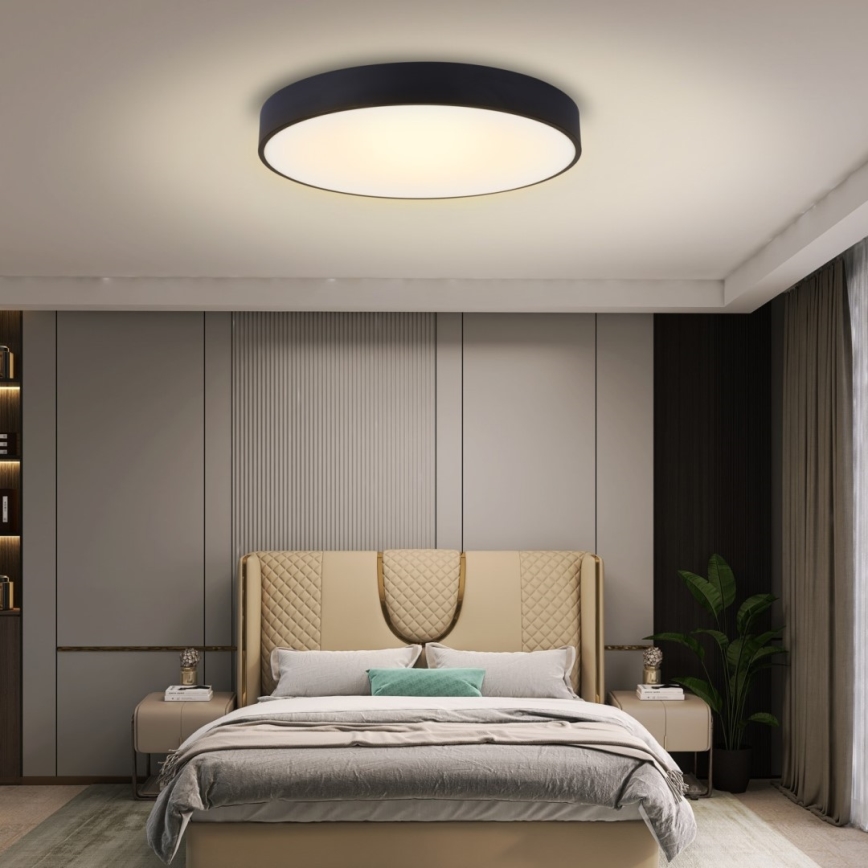 Immax NEO 07203L-LED Dimmable φωτιστικό οροφής RONDATE 65W/230V 3000-6000K Tuya μαύρο + τηλεχειριστήριο