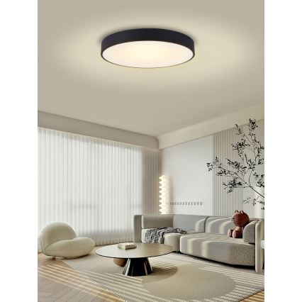 Immax NEO 07203L-LED Dimmable φωτιστικό οροφής RONDATE 65W/230V 3000-6000K Tuya μαύρο + τηλεχειριστήριο