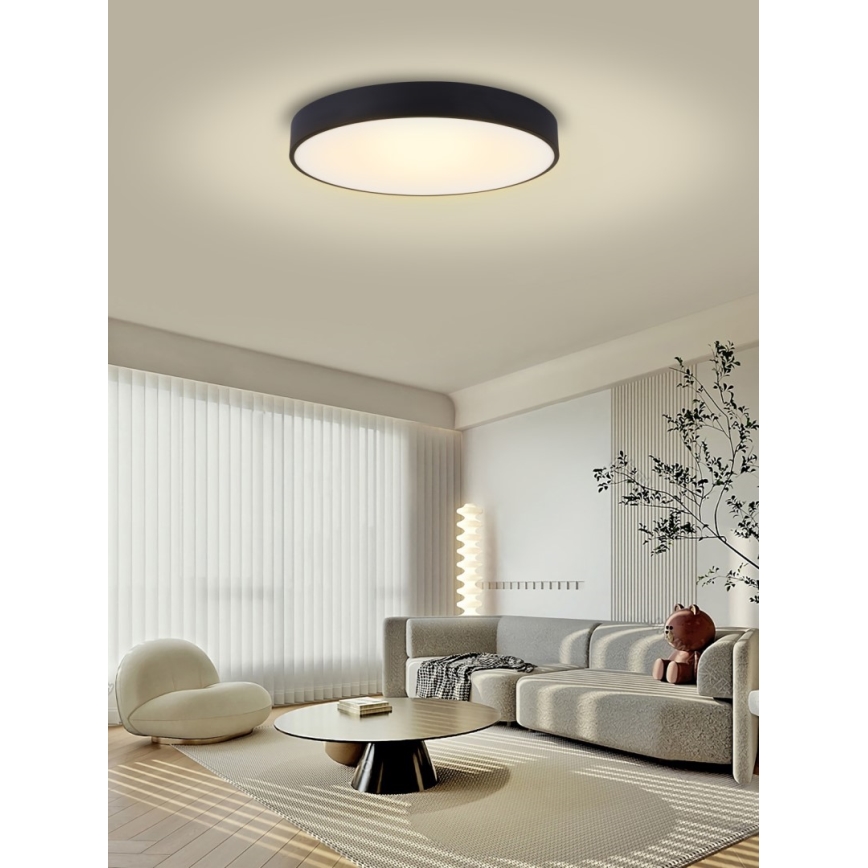 Immax NEO 07203L-LED Dimmable φωτιστικό οροφής RONDATE 65W/230V 3000-6000K Tuya μαύρο + τηλεχειριστήριο