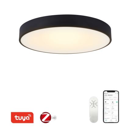 Immax NEO 07203L-LED Dimmable φωτιστικό οροφής RONDATE 65W/230V 3000-6000K Tuya μαύρο + τηλεχειριστήριο