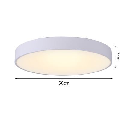 Immax NEO 07206L - LED Dimmable φωτιστικό οροφής RONDATE LED/53W/230V λευκό Tuya + τηλεχειριστήριο