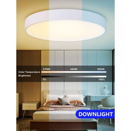 Immax NEO 07207L-LED Dimmable φωτιστικό οροφής RONDATE 65W/230V 3000-6000K Tuya λευκό + τηλεχειριστήριο