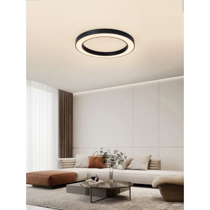 Immax NEO 07210L - LED Dimmable φωτιστικό οροφής PASTEL LED/68W/230V 95 cm μαύρο Tuya + τηλεχειριστήριο