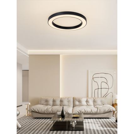 Immax NEO 07210L - LED Dimmable φωτιστικό οροφής PASTEL LED/68W/230V 95 cm μαύρο Tuya + τηλεχειριστήριο