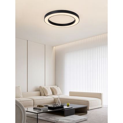 Immax NEO 07210L - LED Dimmable φωτιστικό οροφής PASTEL LED/68W/230V 95 cm μαύρο Tuya + τηλεχειριστήριο