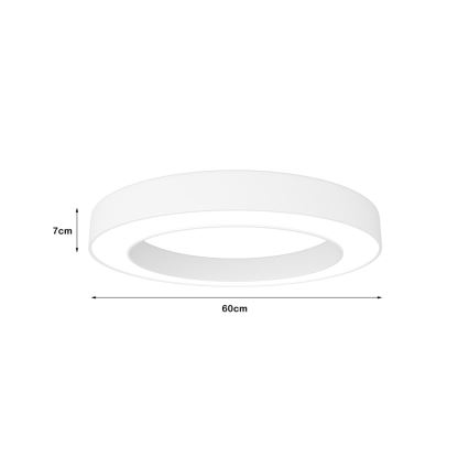 Immax NEO 07212L - LED Φωτιστικό dimming PASTEL LED/53W/230V λευκό Tuya + τηλεχειριστήριο