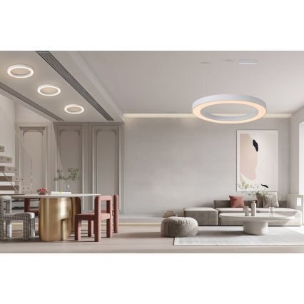 Immax NEO 07212L - LED Φωτιστικό dimming PASTEL LED/53W/230V λευκό Tuya + τηλεχειριστήριο