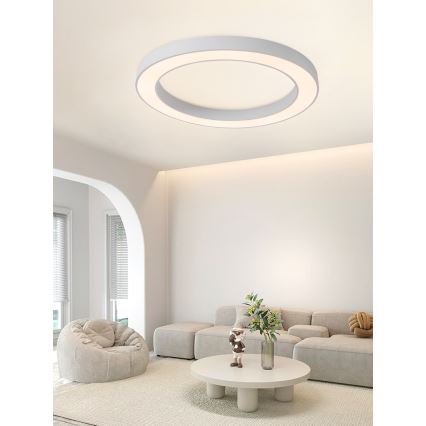 Immax NEO 07213L - LED Dimmable φωτιστικό οροφής PASTEL LED/68W/230V 95 cm λευκό Tuya + τηλεχειριστήριο