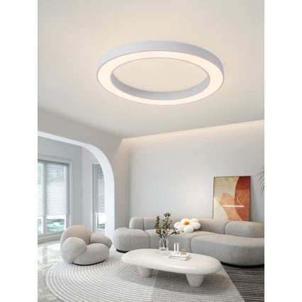 Immax NEO 07213L - LED Dimmable φωτιστικό οροφής PASTEL LED/68W/230V 95 cm λευκό Tuya + τηλεχειριστήριο