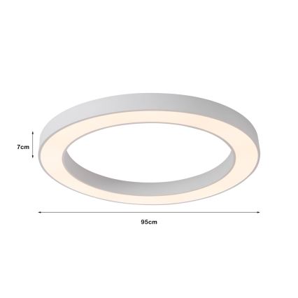 Immax NEO 07213L - LED Dimmable φωτιστικό οροφής PASTEL LED/68W/230V 95 cm λευκό Tuya + τηλεχειριστήριο