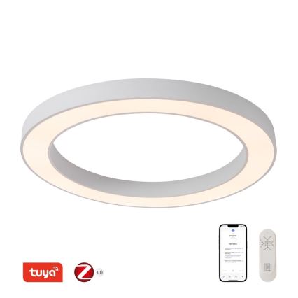 Immax NEO 07213L - LED Dimmable φωτιστικό οροφής PASTEL LED/68W/230V 95 cm λευκό Tuya + τηλεχειριστήριο