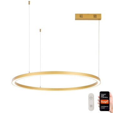 Immax NEO 07217L - Led Dimmable κρεμαστό φωτιστικό οροφής FINO LED/60W/230V 80 cm χρυσαφί Tuya + τηλεχειριστήριο