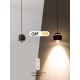 Immax NEO 07220L - Led Dimmable κρεμαστό φωτιστικό οροφής DORMINE LED/6W/230V γυαλιστερό μαύρο Tuya + τηλεχειριστήριο