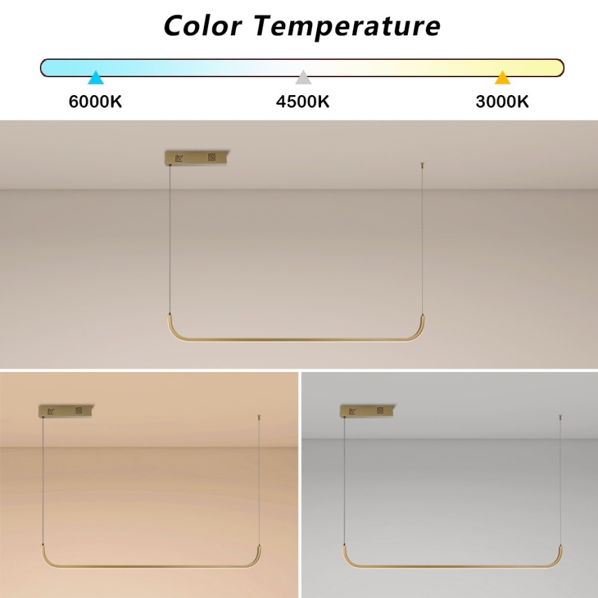Immax NEO 07227L - Led Dimmable κρεμαστό φωτιστικό οροφής PATTINI LED/26W/230V 3000-6000K Tuya + τηλεχειριστήριο
