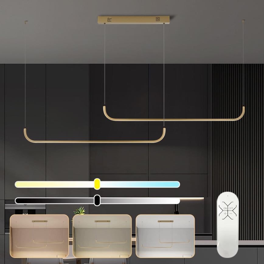 Immax NEO 07228L - Led Dimmable κρεμαστό φωτιστικό οροφής PATTINI LED/53W/230V Tuya + τηλεχειριστήριο