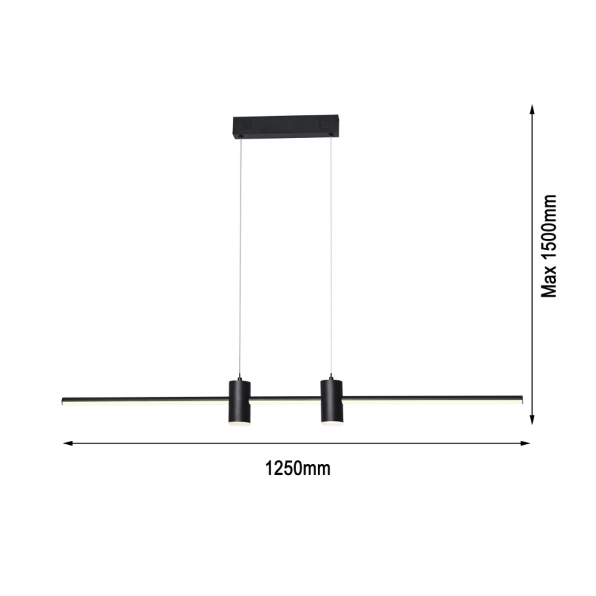 Immax NEO 07230L - Led Dimmable κρεμαστό φωτιστικό οροφής NEO LITE ESTRELAS LED/30W/230V 2700-6500K Wi-Fi Tuya + τηλεχειριστήριο