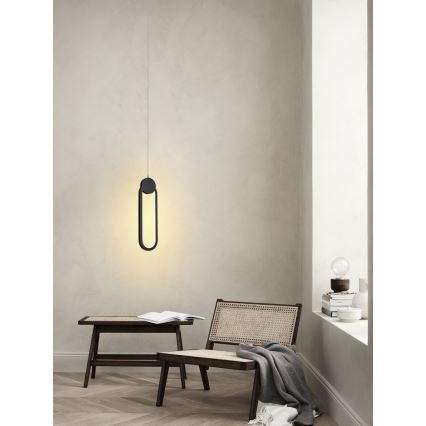 Immax NEO 07232L - Led Dimmable κρεμαστό φωτιστικό οροφής NEO LITE OVALE LED/22W/230V 2700-6500K Wi-Fi Tuya + τηλεχειριστήριο