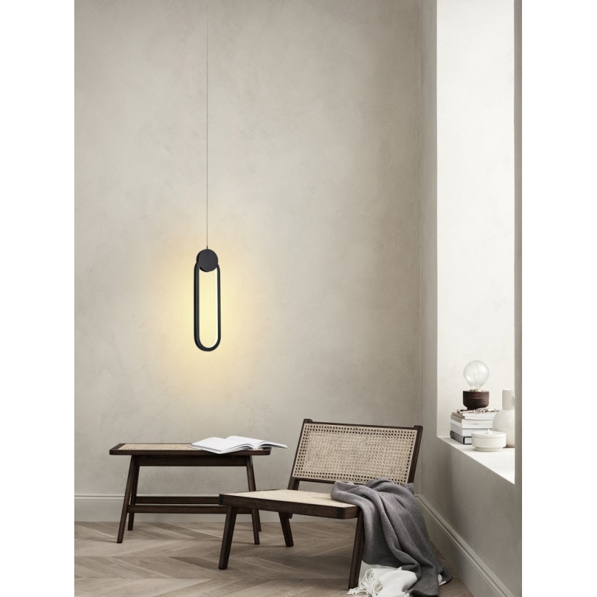 Immax NEO 07232L - Led Dimmable κρεμαστό φωτιστικό οροφής NEO LITE OVALE LED/22W/230V 2700-6500K Wi-Fi Tuya + τηλεχειριστήριο