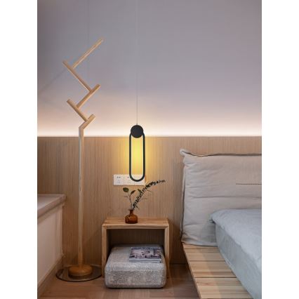 Immax NEO 07232L - Led Dimmable κρεμαστό φωτιστικό οροφής NEO LITE OVALE LED/22W/230V 2700-6500K Wi-Fi Tuya + τηλεχειριστήριο