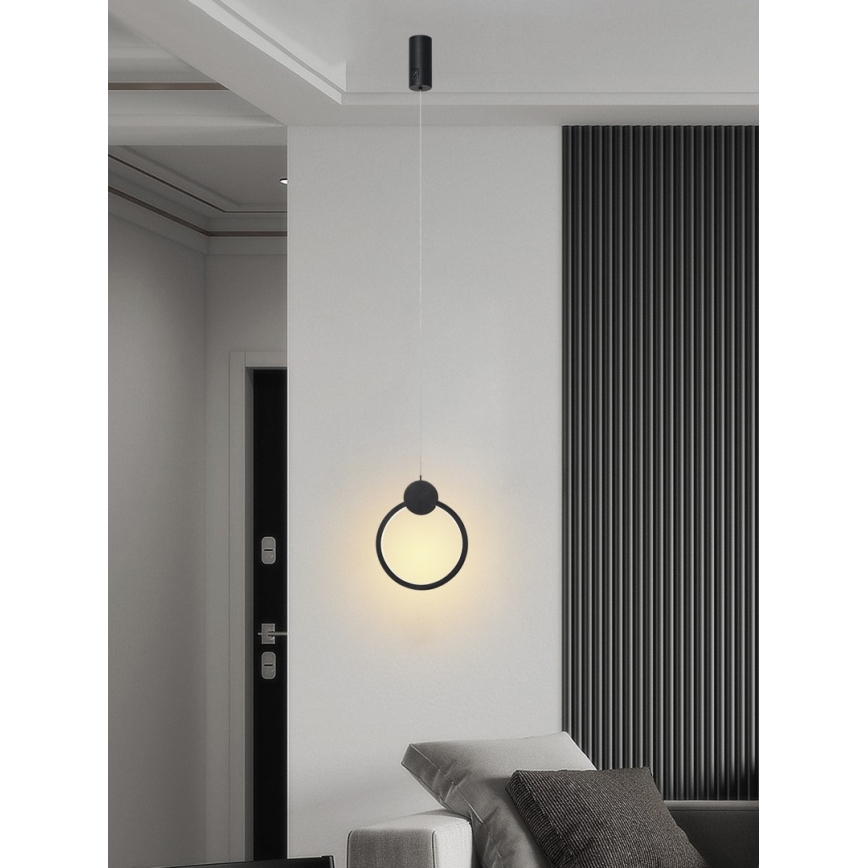 Immax NEO 07233L - Led Dimmable κρεμαστό φωτιστικό οροφής NEO LITE OVALE LED/18W/230V Wi-Fi Tuya 2700-6500K + τηλεχειριστήριο