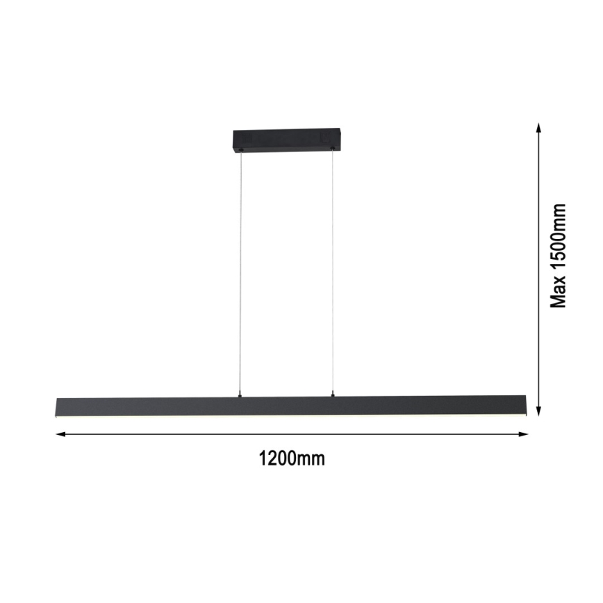 Immax NEO 07234L - Led Dimmable κρεμαστό φωτιστικό οροφής NEO LITE TRIANGOLO LED/28W/230V Wi-Fi Tuya 2700-6500K + τηλεχειριστήριο